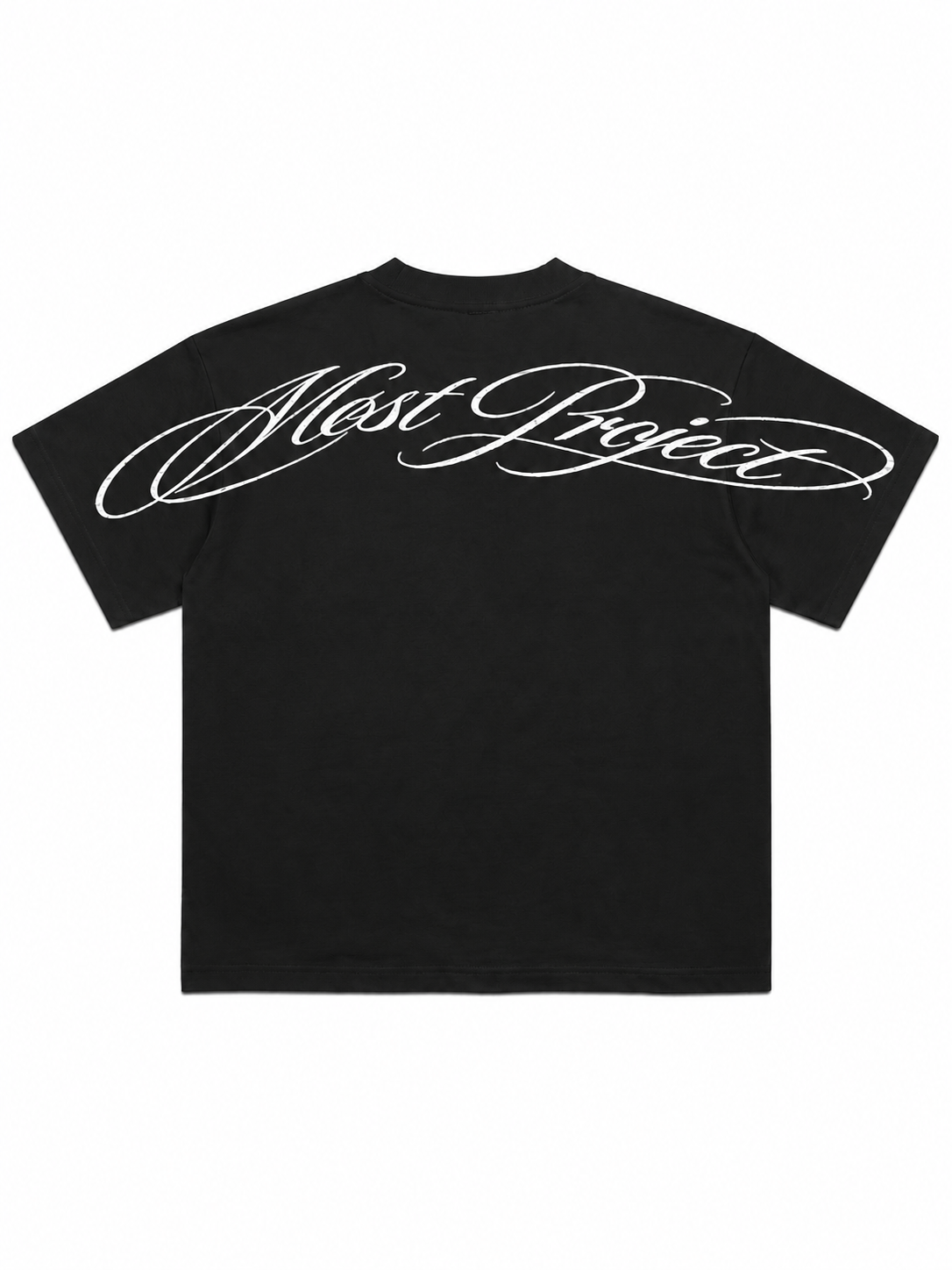 MØST PROJECT FADED SCRIPT T-SHIRT / BLACK