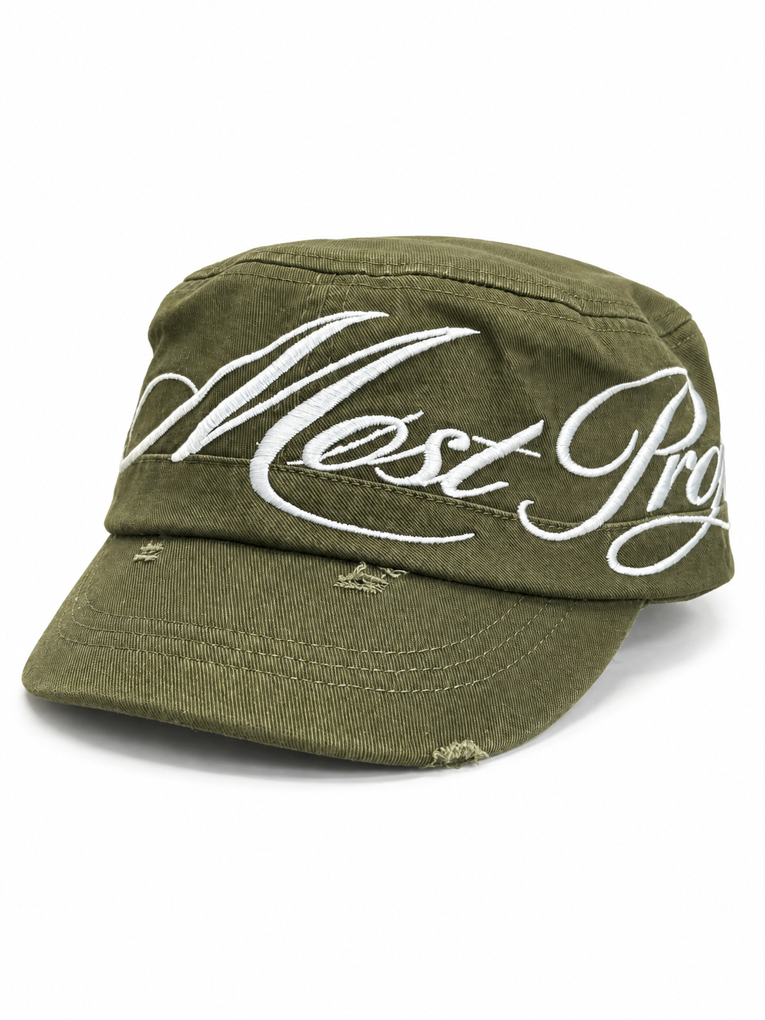 MØST PROJECT FADED SCRIPT CAP / ARMY GREEN