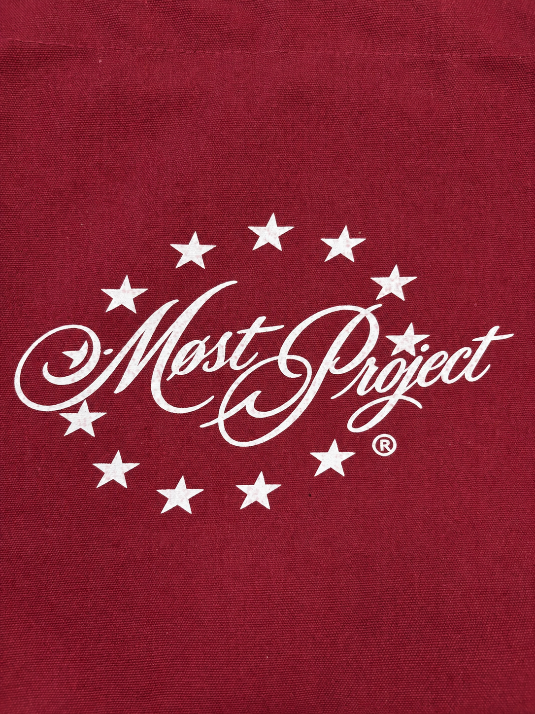 MØST Project Canvas Bag in Bordeaux Red, view 3