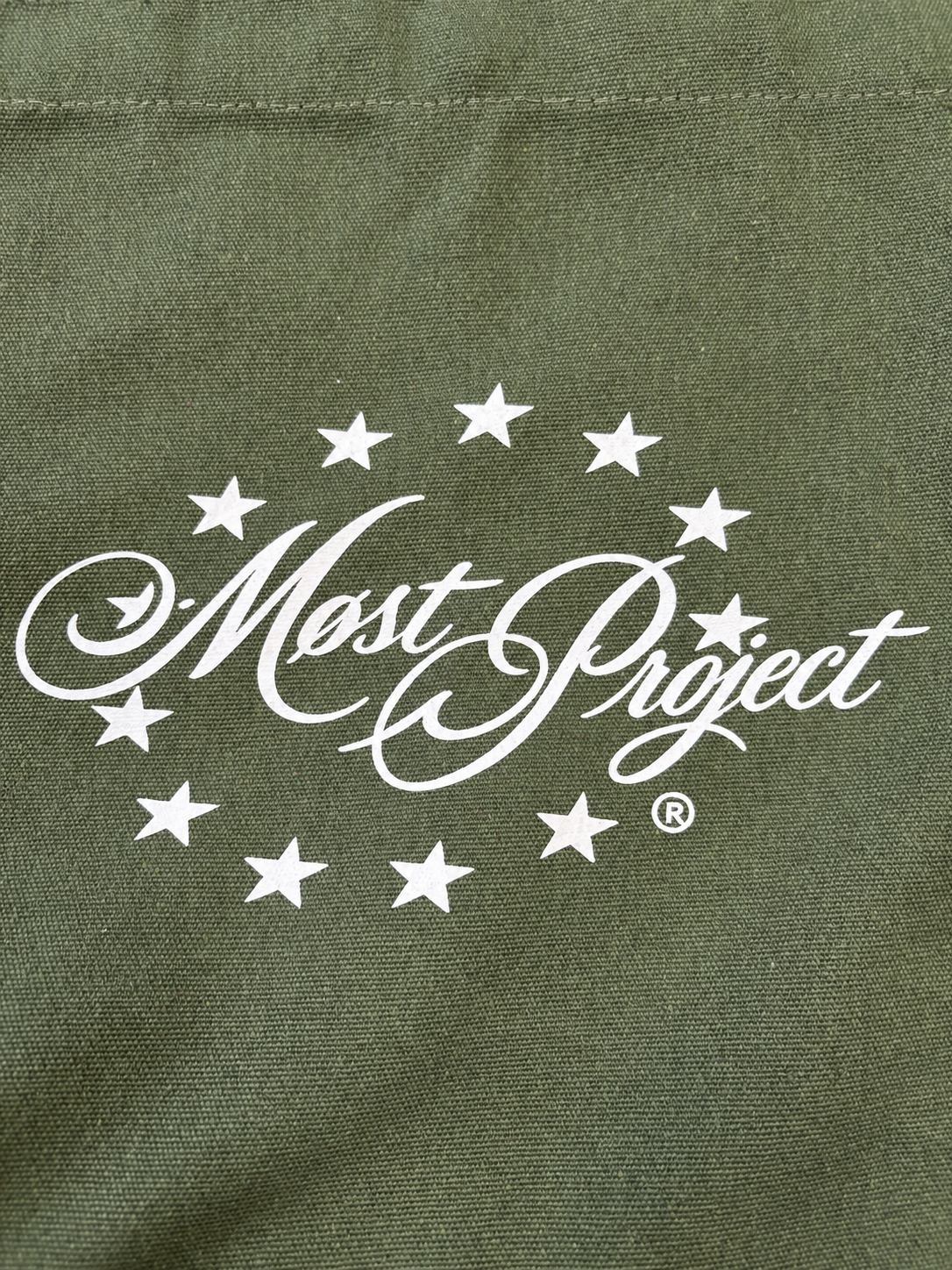 MØST Project Canvas Bag in Army Green, view 3