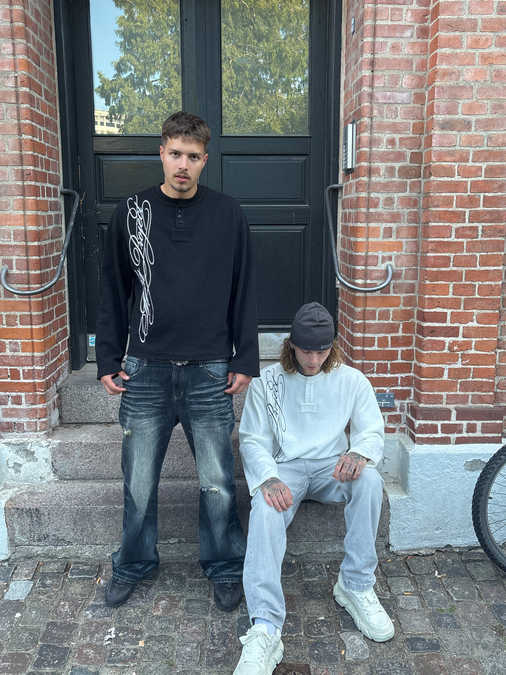 MØST PROJECT WAFFLE KNIT LONGSLEEVE / BLACK