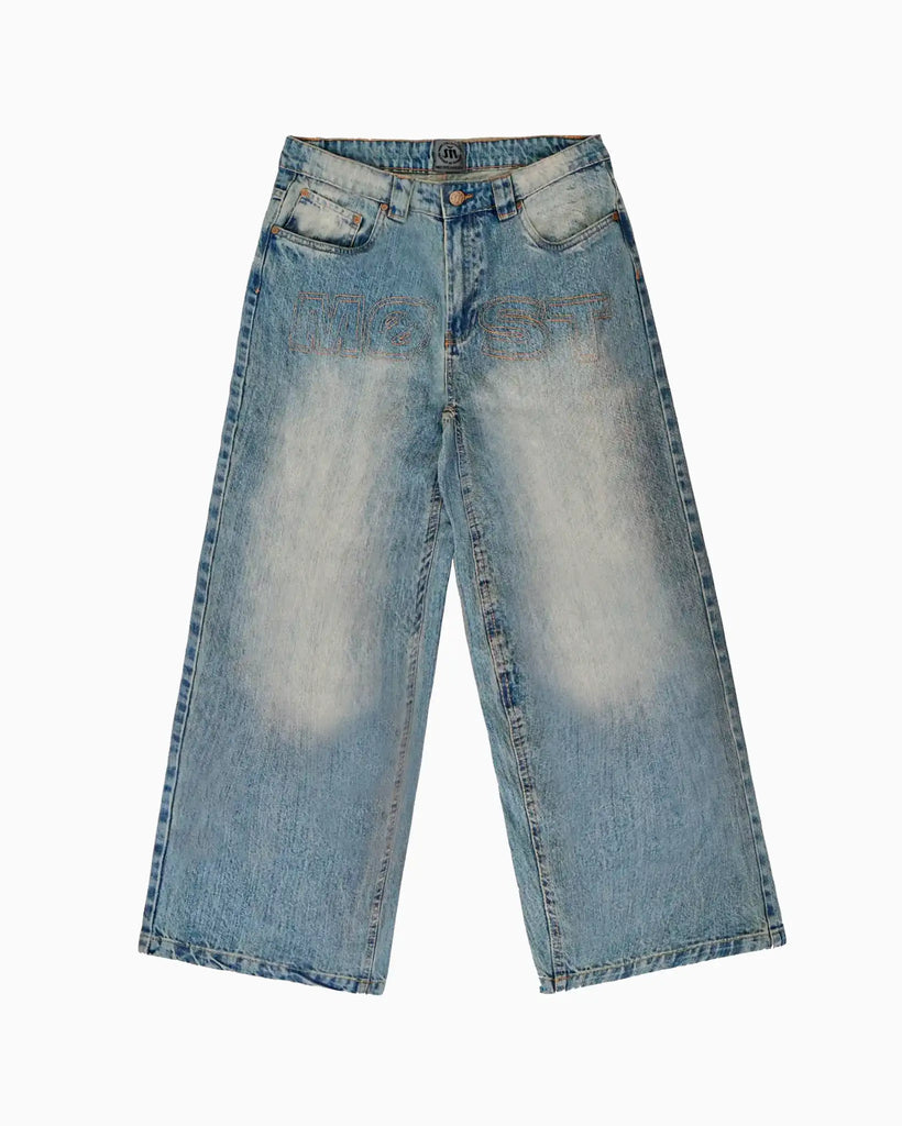 MØST JEANS / STITCHING LIGHT BLUE