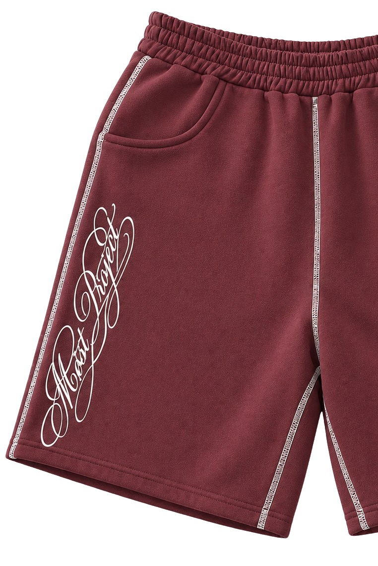 MØST SWEAT SHORTS / BORDEAUX RED