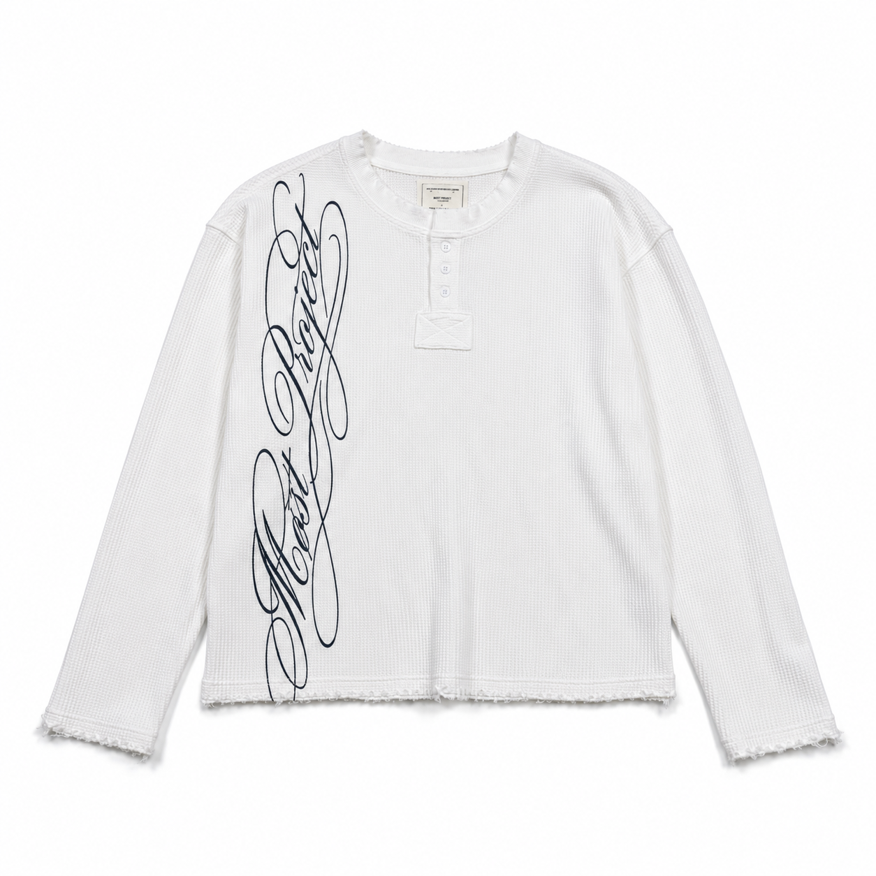 MØST PROJECT WAFFLE KNIT LONGSLEEVE / OFF-WHITE