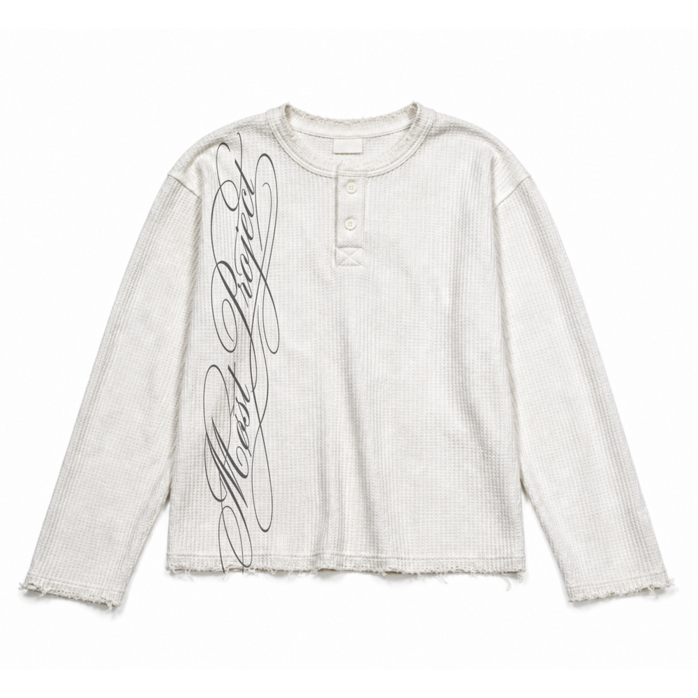MØST WAFFLE KNIT LONGSLEEVE / OFF-WHITE