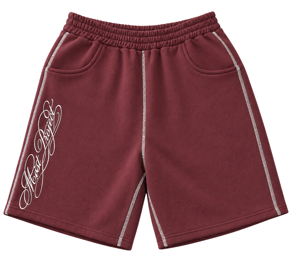 MØST SWEAT SHORTS / BORDEAUX RED